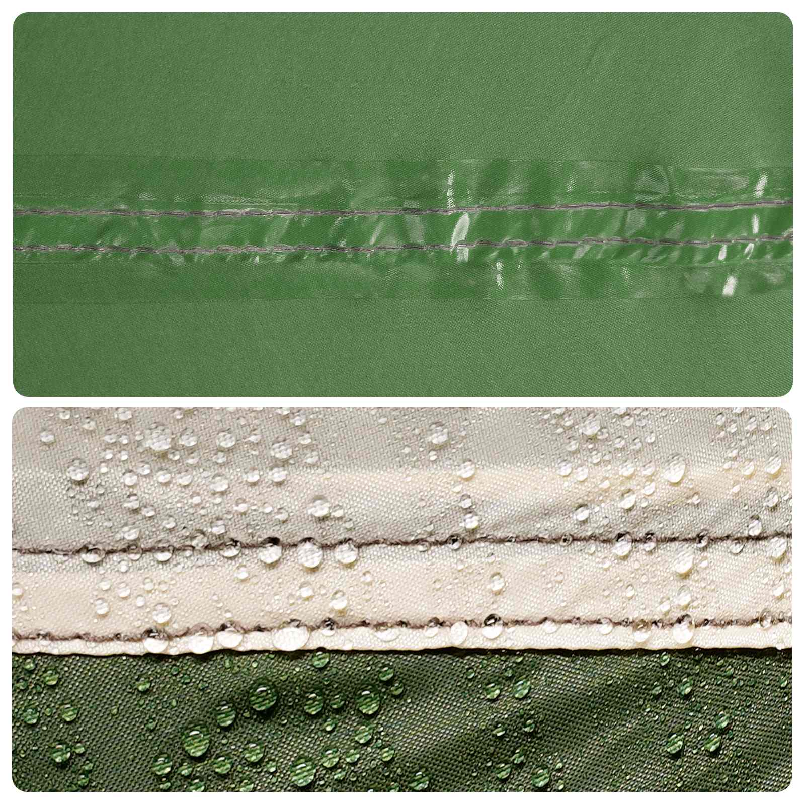 vidaXL Directe Tent Groen 8-persoons 185T Polyester met PU Coating