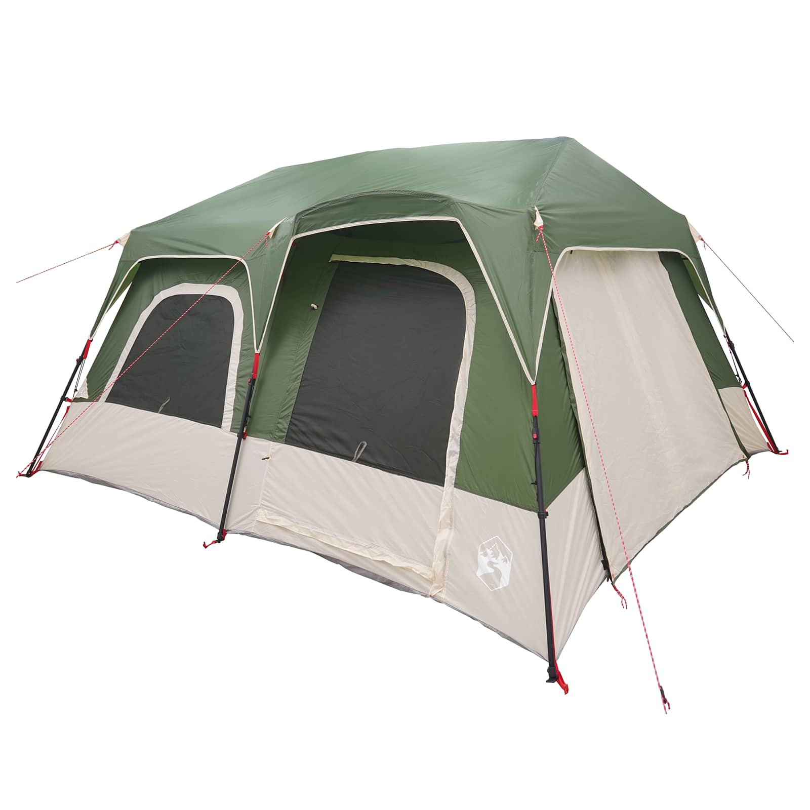 vidaXL Directe Tent Groen 8-persoons 185T Polyester met PU Coating