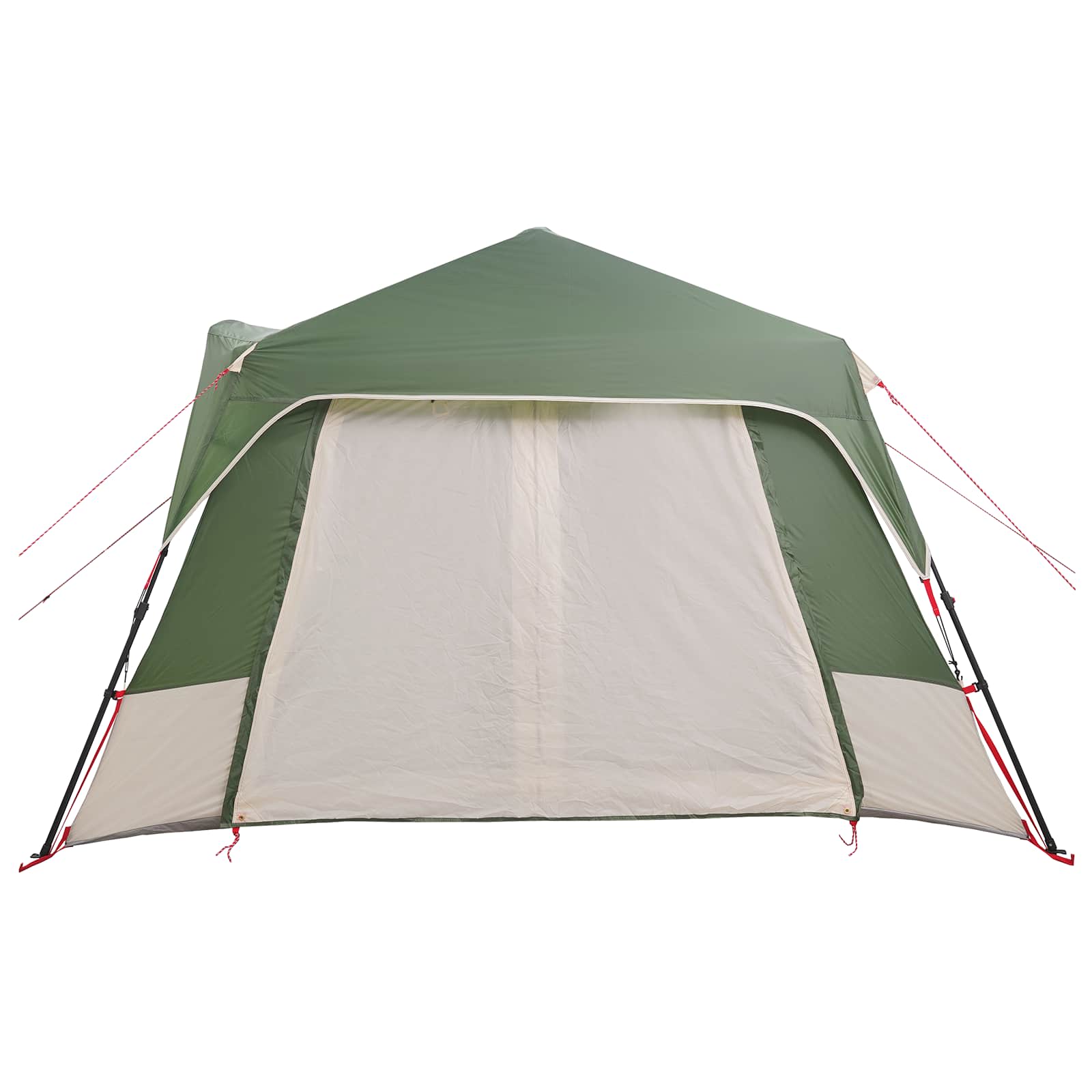 vidaXL Directe Tent Groen 8-persoons 185T Polyester met PU Coating