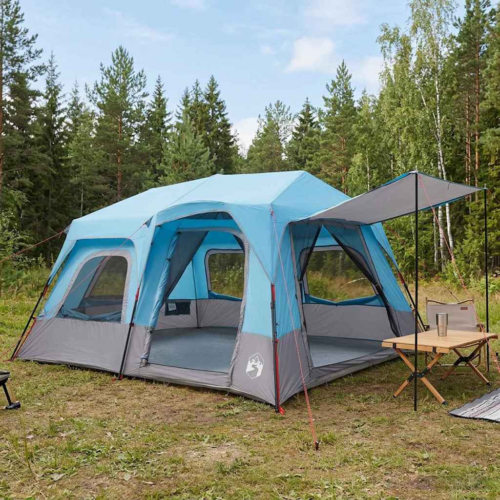vidaXL Directe Tent Groen 8-persoons 185T Polyester met PU Coating