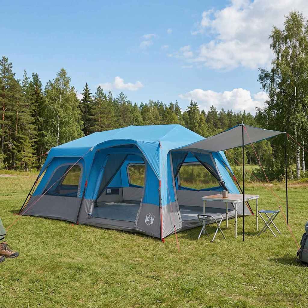 vidaXL Directe Tent Groen 8-persoons 185T Polyester met PU Coating