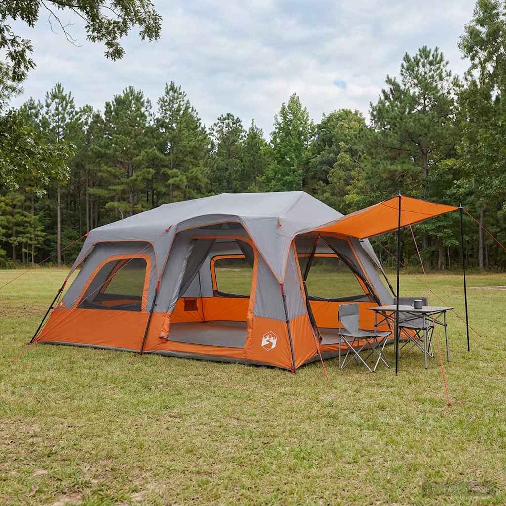 vidaXL Directe Tent Groen 8-persoons 185T Polyester met PU Coating