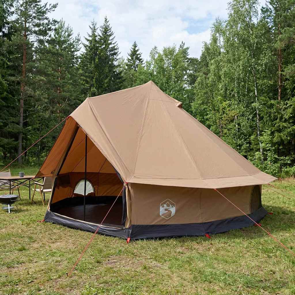 vidaXL Gezinstent Crèmekleurig 6-persoons Polykatoen