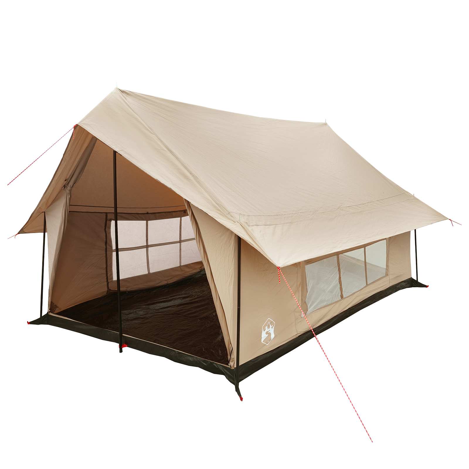 vidaXL Huisje Tent Crèmekleurig 340 x 246 x 210 cm Polykatoen