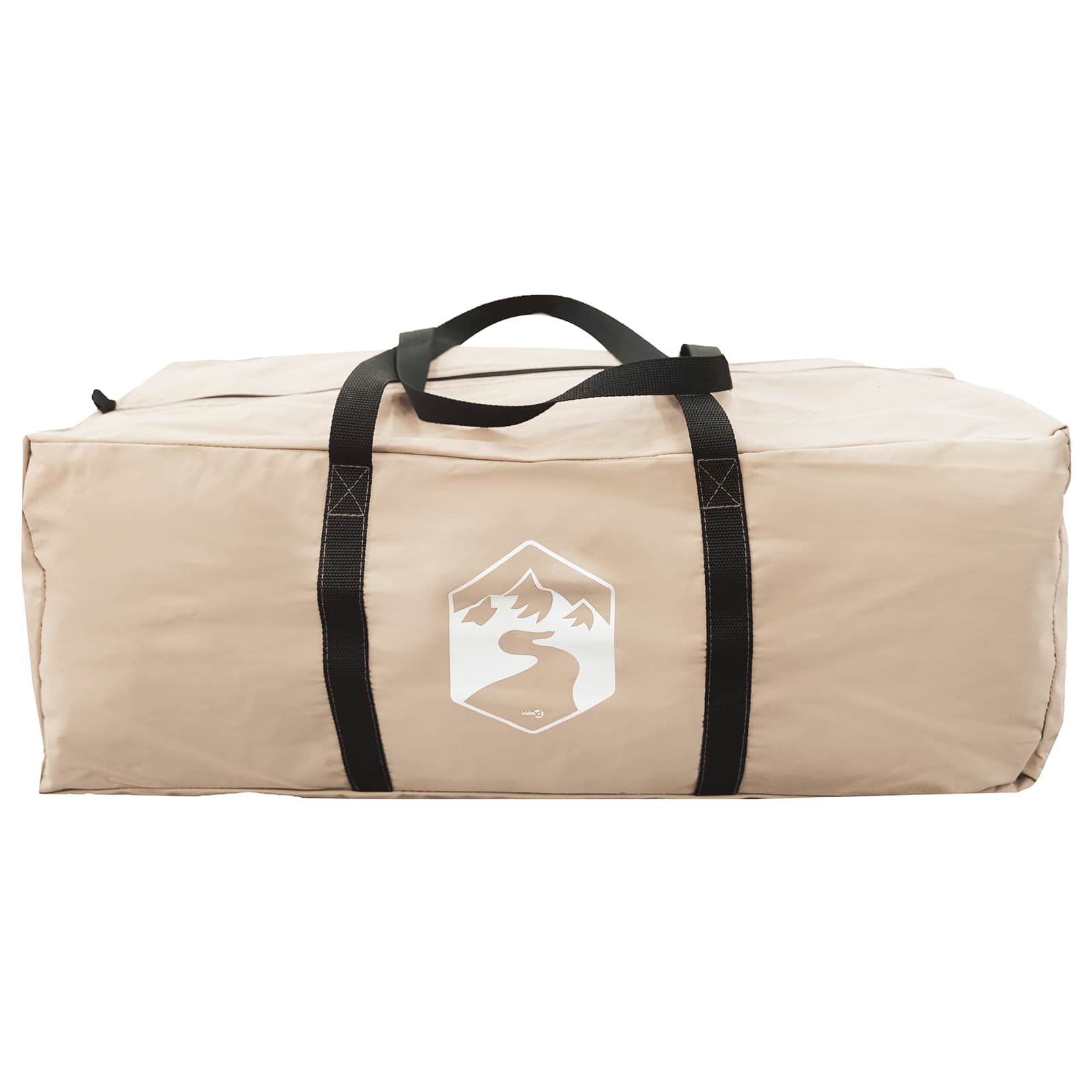 vidaXL Huisje Tent Crèmekleurig 340 x 246 x 210 cm Polykatoen