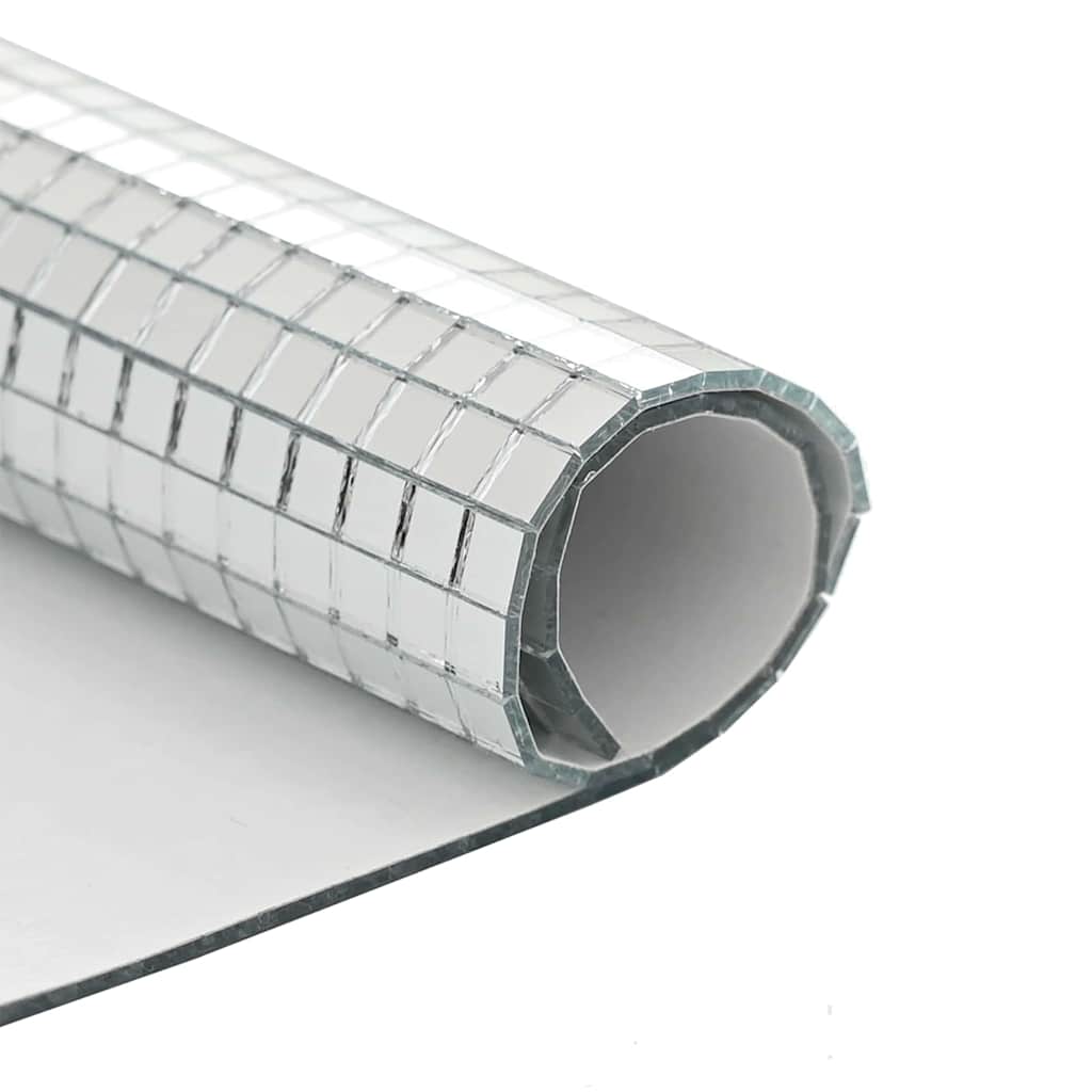 vidaXL Spiegelmozaïek Tegel Geometrisch 3 pcs Zilver 30 x 30 cm Glas