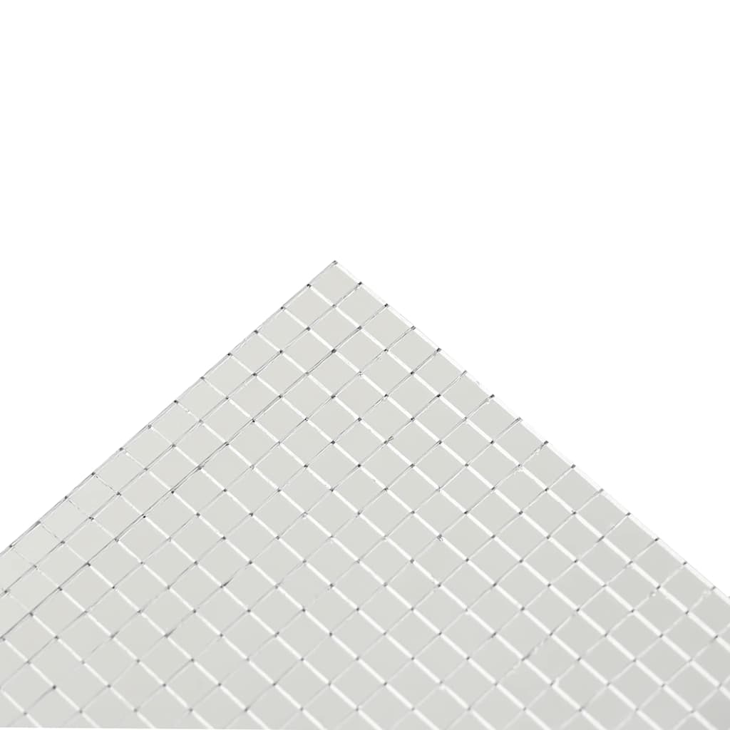 vidaXL Spiegelmozaïek Tegel Geometrisch 3 pcs Zilver 30 x 30 cm Glas