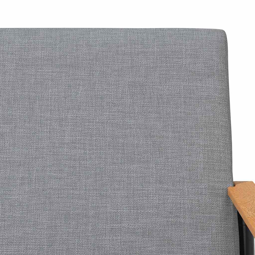 vidaXL Fauteuil Lichtgrijs 59 x 75 x 78 cm Stof