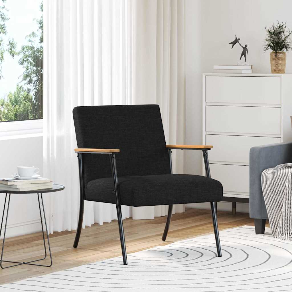 vidaXL Fauteuil Lichtgrijs 59 x 75 x 78 cm Stof