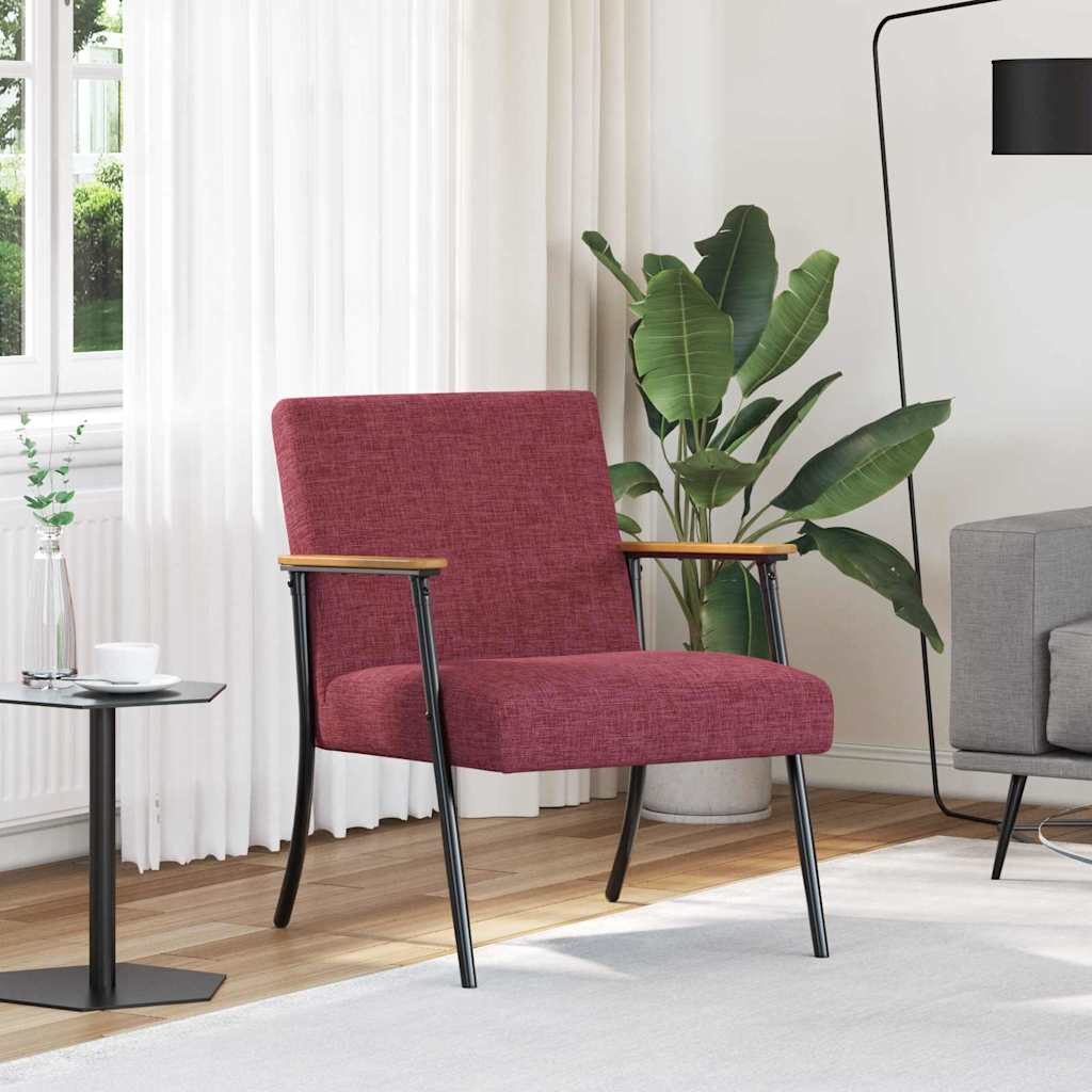 vidaXL Fauteuil Lichtgrijs 59 x 75 x 78 cm Stof