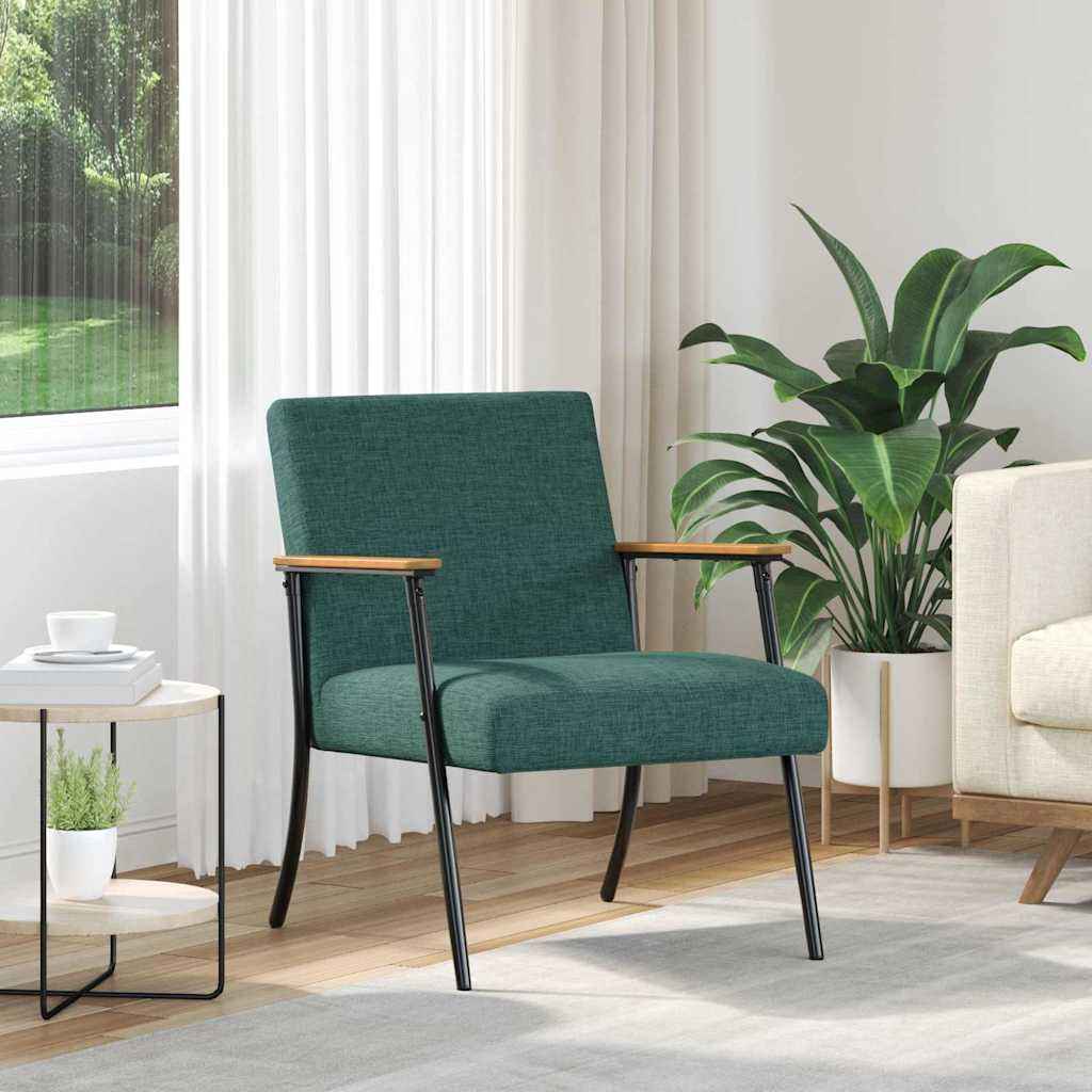 vidaXL Fauteuil Lichtgrijs 59 x 75 x 78 cm Stof