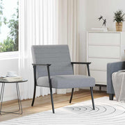 vidaXL Fauteuil Lichtgrijs 59 x 75 x 78 cm Stof