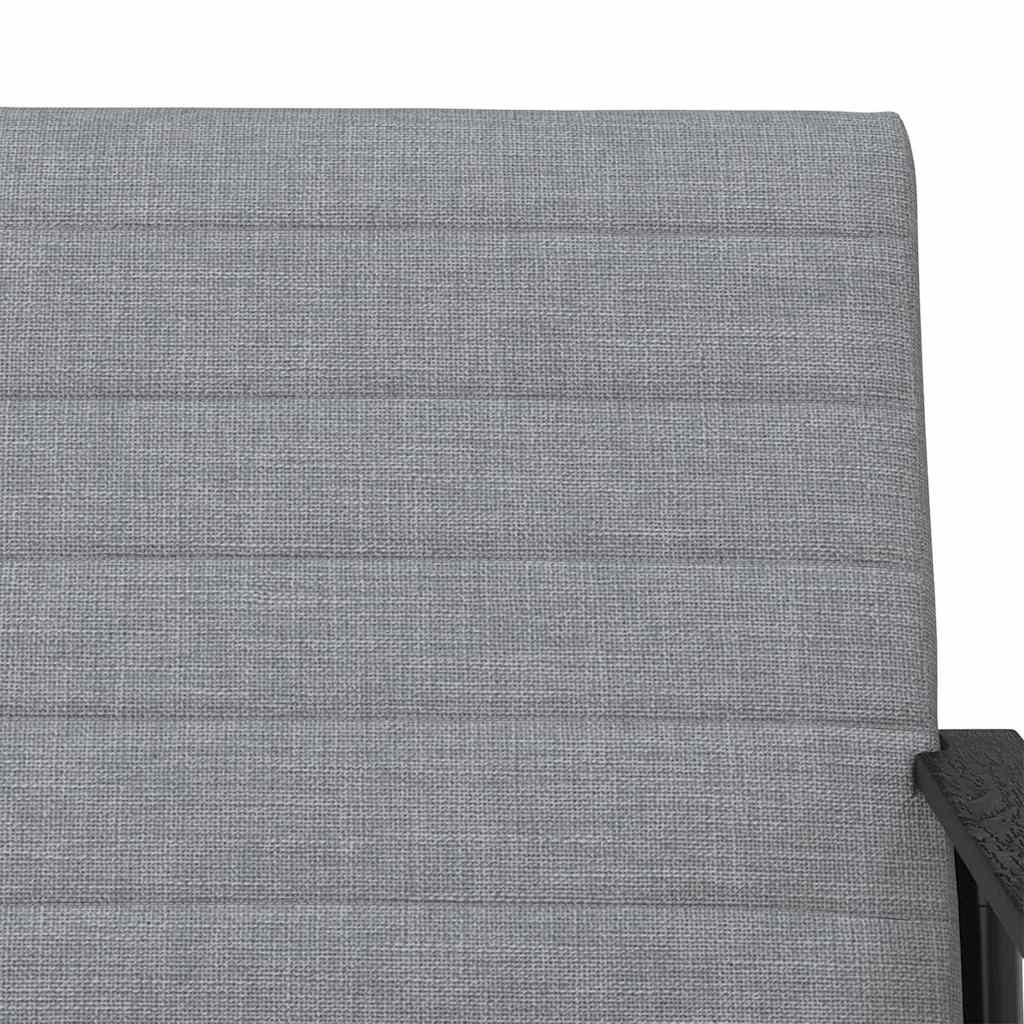 vidaXL Fauteuil Lichtgrijs 59 x 75 x 78 cm Stof