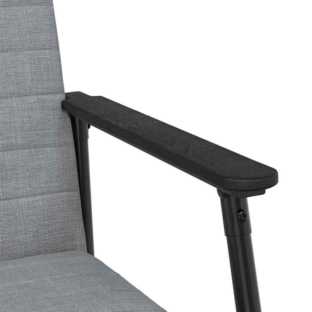 vidaXL Fauteuil Lichtgrijs 59 x 75 x 78 cm Stof
