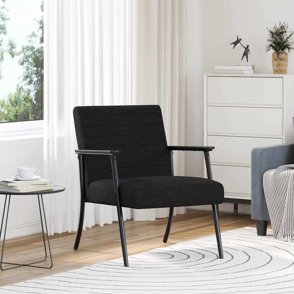 vidaXL Fauteuil Lichtgrijs 59 x 75 x 78 cm Stof