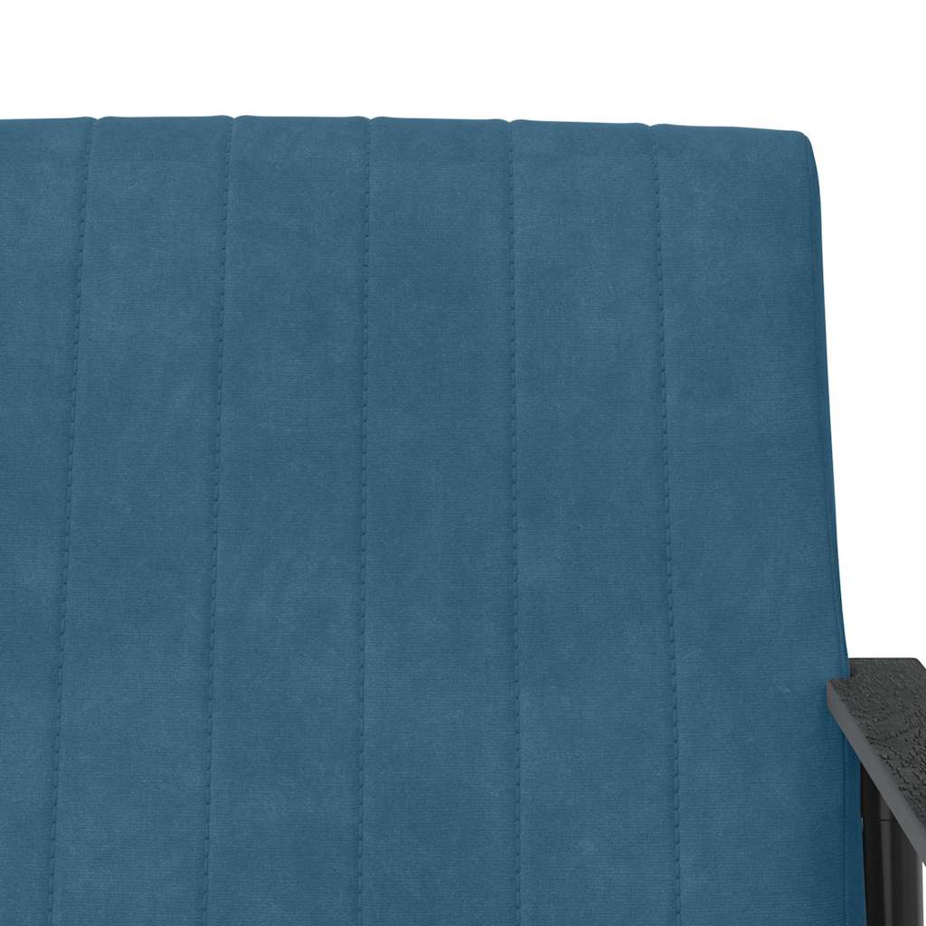 vidaXL Fauteuil Blauw 59 x 75 x 78 cm Fluweel