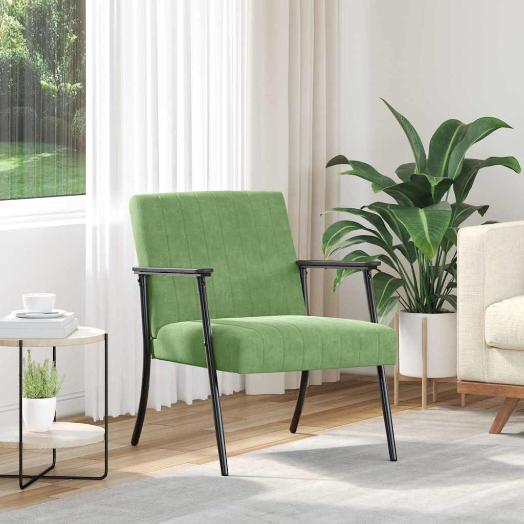 vidaXL Fauteuil Blauw 59 x 75 x 78 cm Fluweel