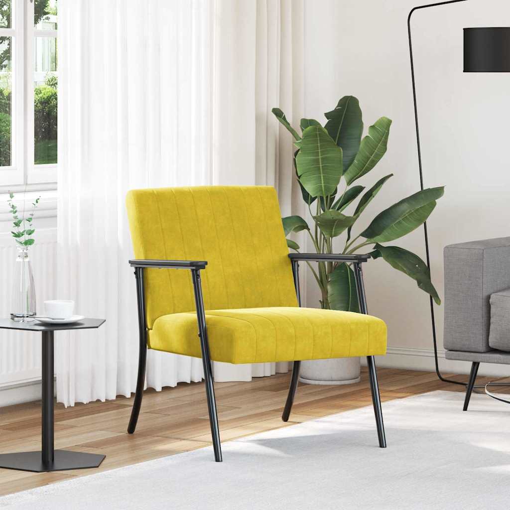 vidaXL Fauteuil Blauw 59 x 75 x 78 cm Fluweel
