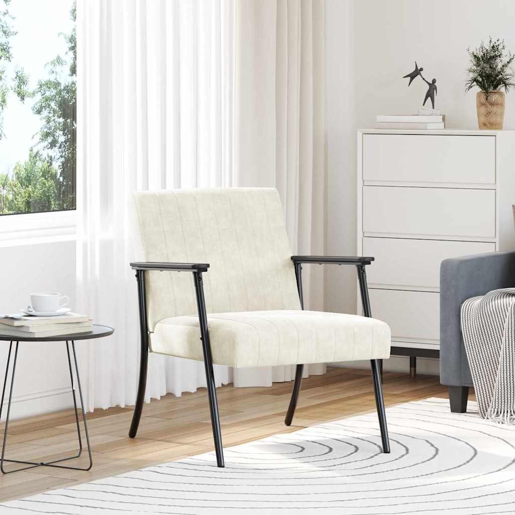 vidaXL Fauteuil Blauw 59 x 75 x 78 cm Fluweel