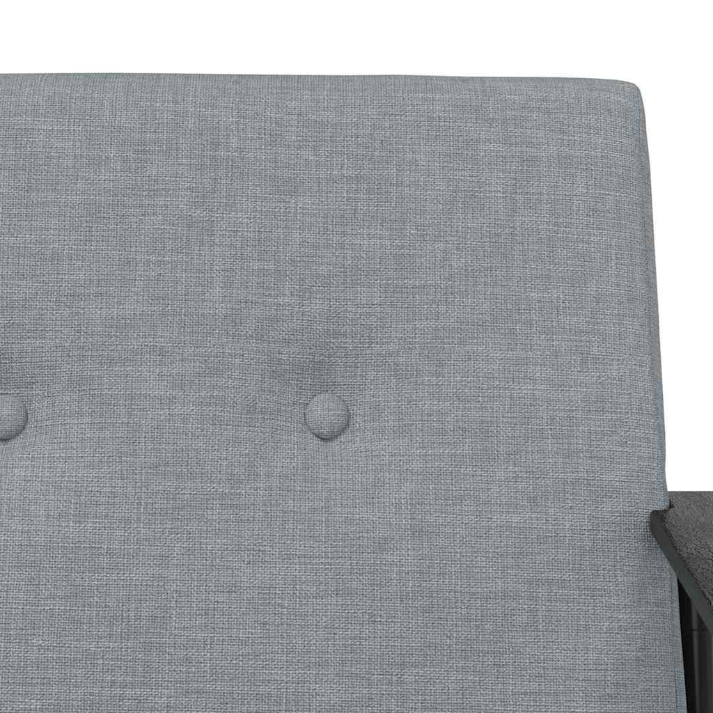 vidaXL Fauteuil Lichtgrijs 59 x 75 x 78 cm Stof