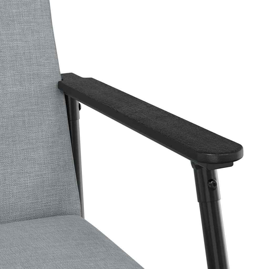 vidaXL Fauteuil Lichtgrijs 59 x 75 x 78 cm Stof