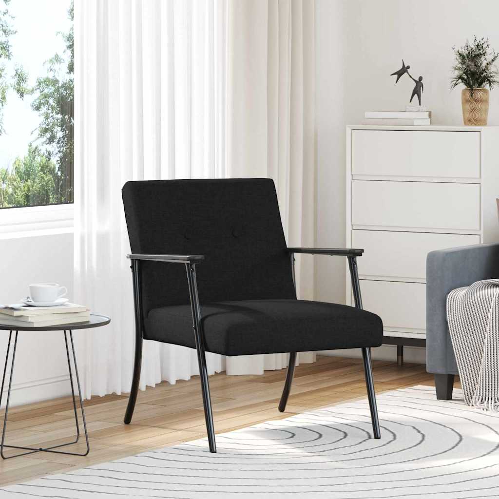 vidaXL Fauteuil Lichtgrijs 59 x 75 x 78 cm Stof