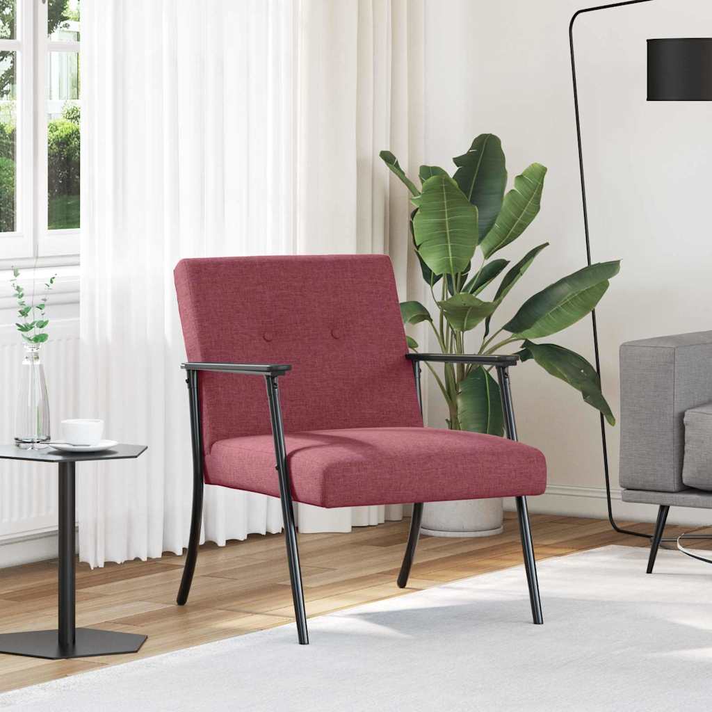 vidaXL Fauteuil Lichtgrijs 59 x 75 x 78 cm Stof