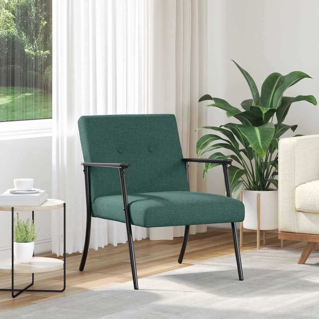 vidaXL Fauteuil Lichtgrijs 59 x 75 x 78 cm Stof