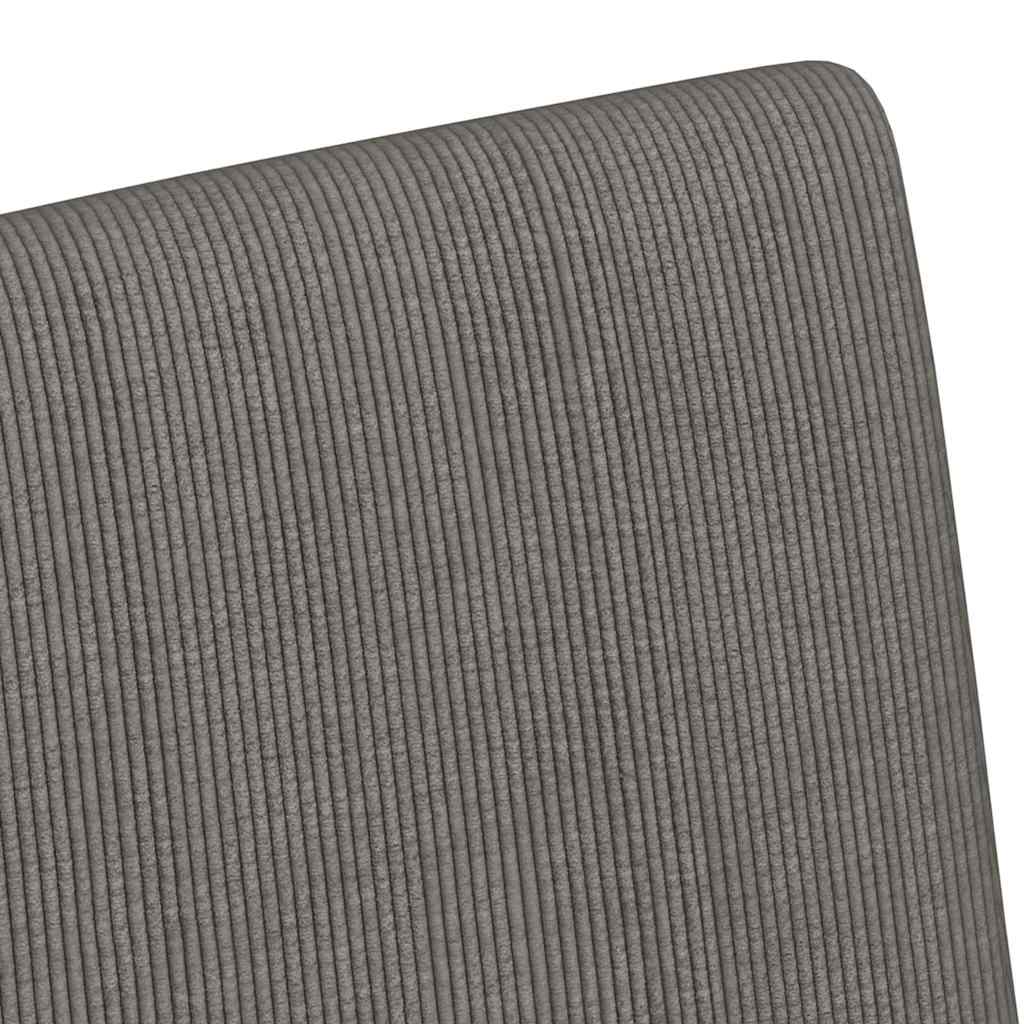 vidaXL Eetstoelen 2 pcs Donkergrijs 57 x 66 x 94 cm Katoenen stof