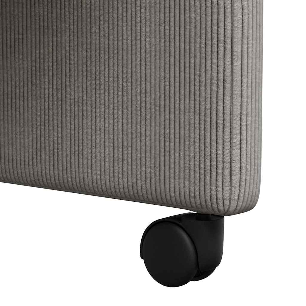 vidaXL Eetstoelen 2 pcs Donkergrijs 57 x 66 x 94 cm Katoenen stof