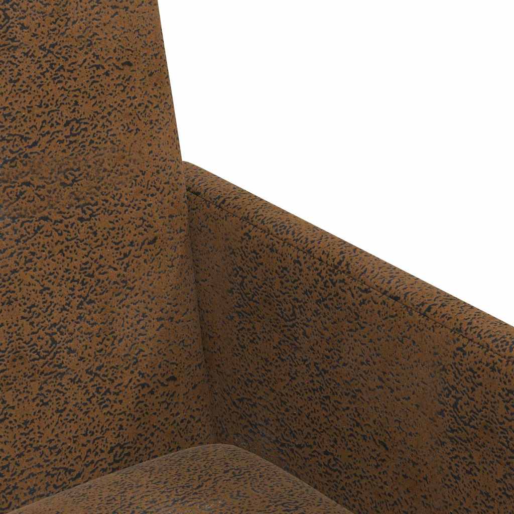 vidaXL Eetstoelen 2 pcs Bruin 57 x 66 x 94 cm Faux suede leer