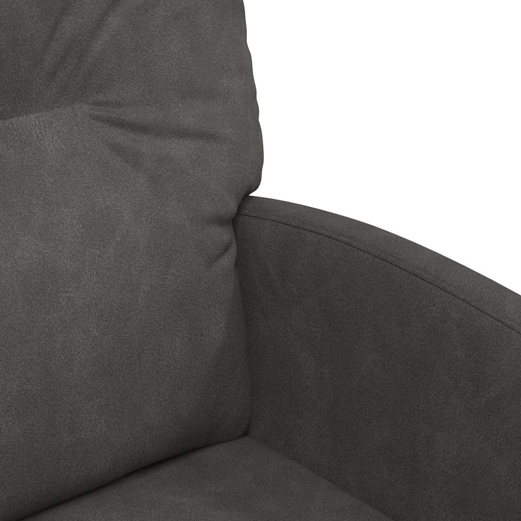 vidaXL Eetstoelen met wiel 2 pcs Grijs 57 x 67 x 95 cm Kunstleer