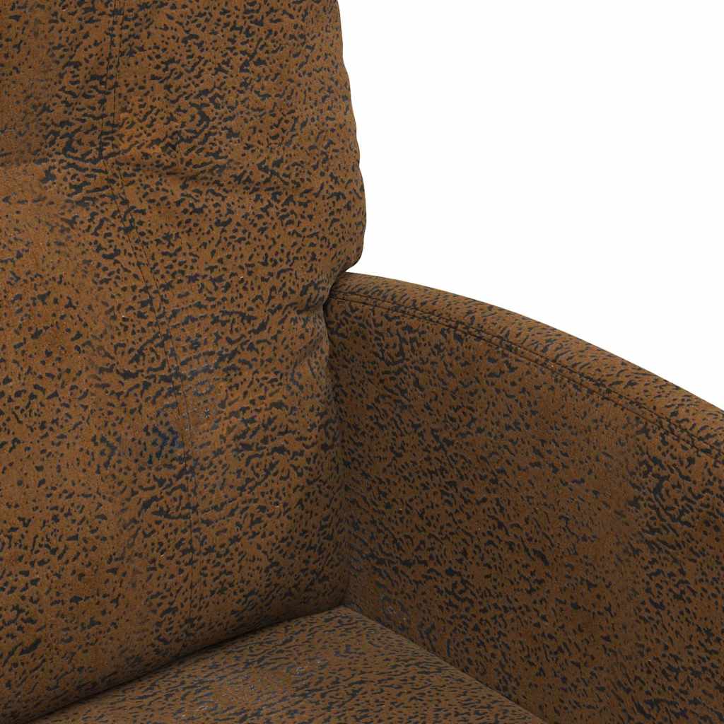 vidaXL Eetstoelen 2 pcs Bruin 57 x 67 x 95 cm Faux suede leer
