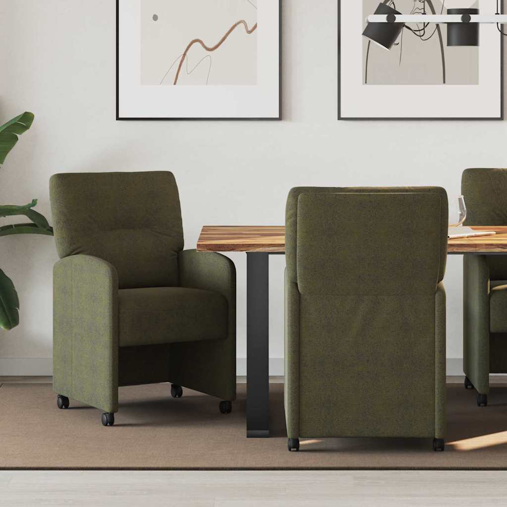 vidaXL Eetstoelen 2 pcs Bruin 57 x 67 x 95 cm Faux suede leer