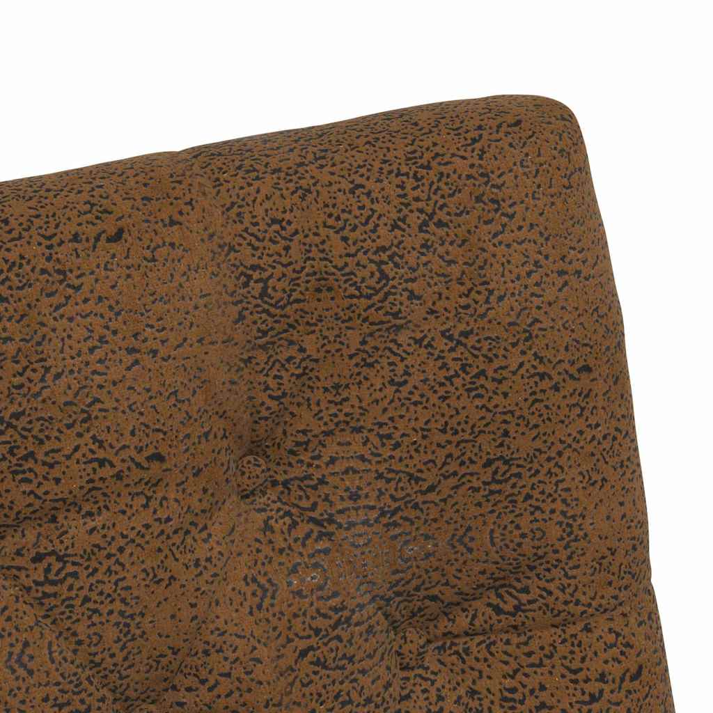 vidaXL Eetstoelen 2 pcs Bruin 58 x 67 x 97 cm Faux suede leer