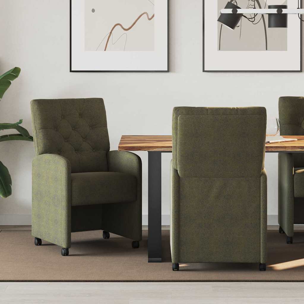 vidaXL Eetstoelen 2 pcs Bruin 58 x 67 x 97 cm Faux suede leer