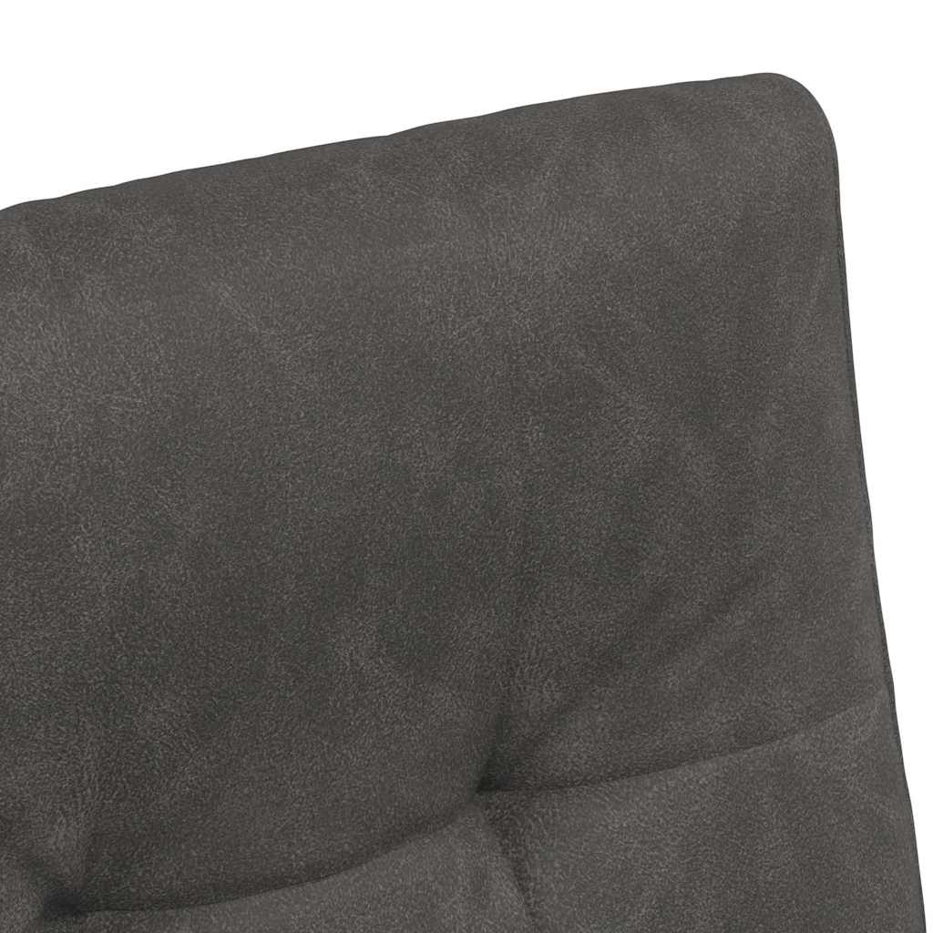 vidaXL Eetstoelen met wielen 2 pcs Zwart 57 x 67 x 98 cm Kunstleer