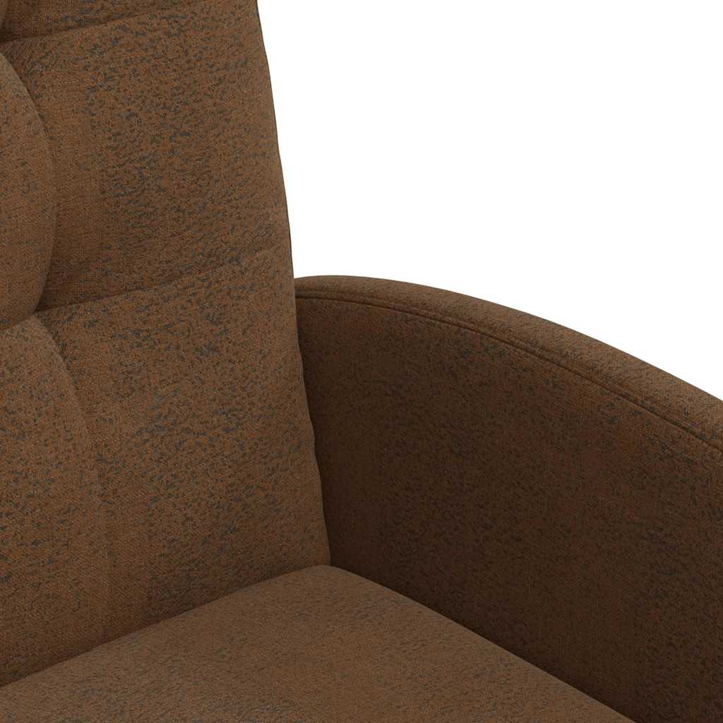 vidaXL Eetstoelen 2 pcs Bruin 57 x 67 x 98 cm Faux suede leer