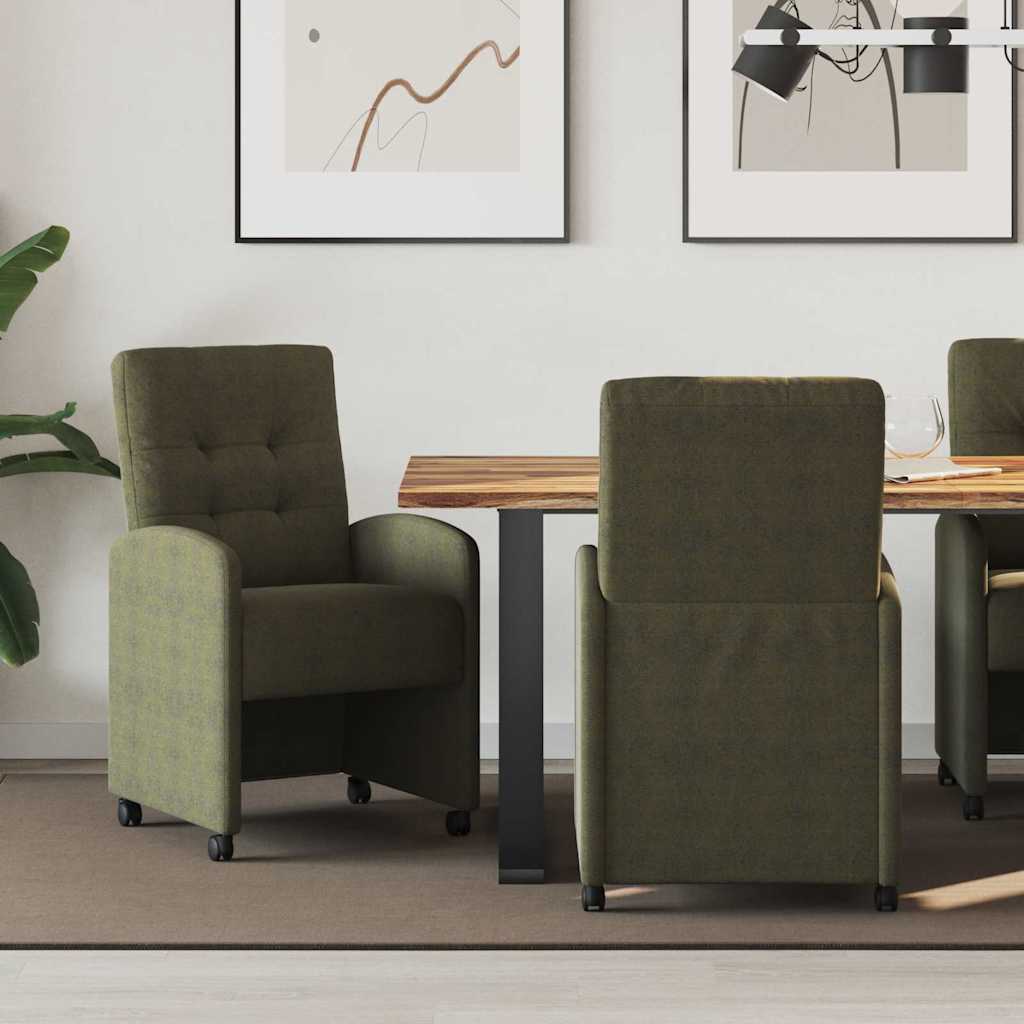 vidaXL Eetstoelen 2 pcs Bruin 57 x 67 x 98 cm Faux suede leer