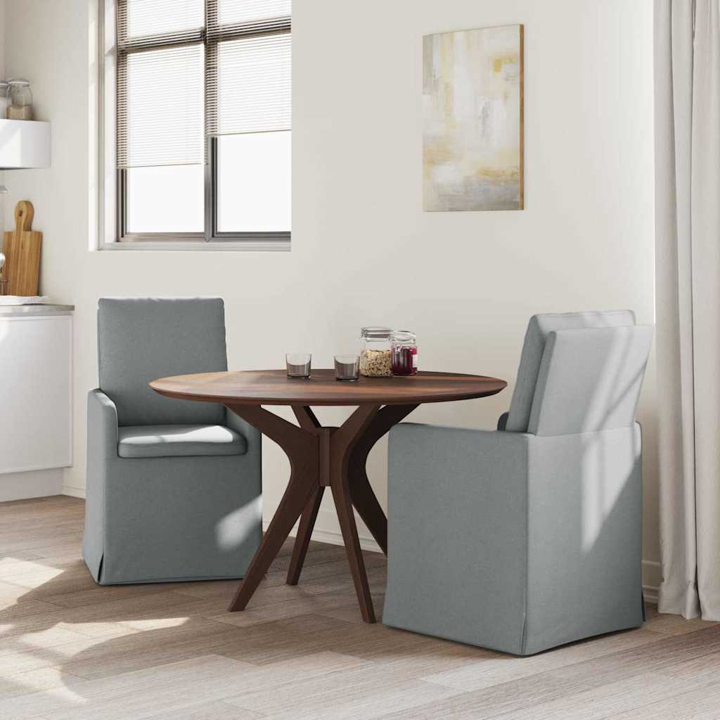 vidaXL Eetstoelen 2 pcs Lichtgrijs 57 x 67 x 98 cm Stof