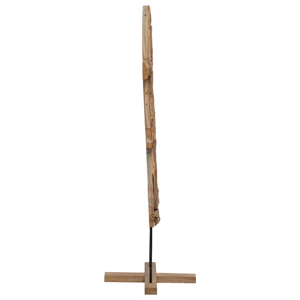 vidaXL Kerstboom met standaard Bruin 90 cm Massief teakhout