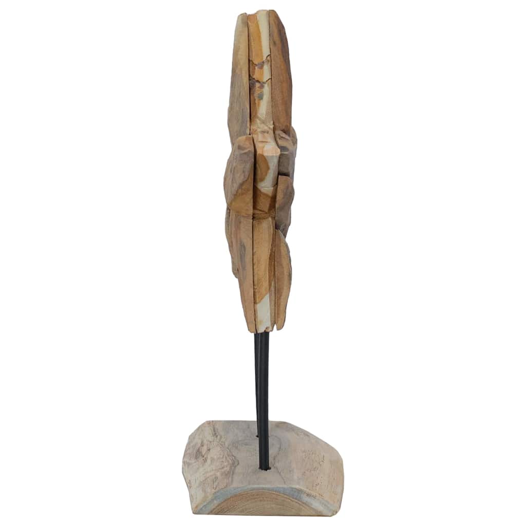 vidaXL Kerstster Bruin 30 x 5 x 45 cm Massief Teakhout