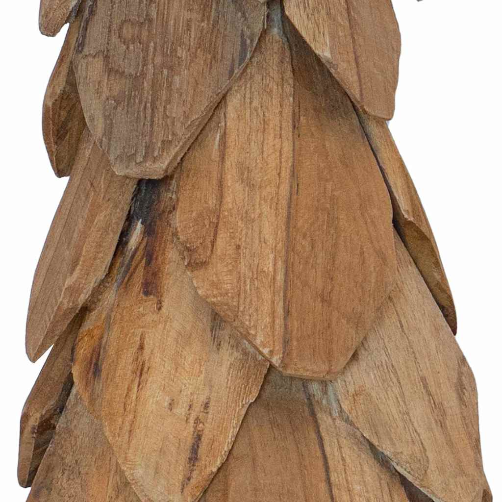 vidaXL Kerstboom met standaard Bruin 50 cm Massief teakhout