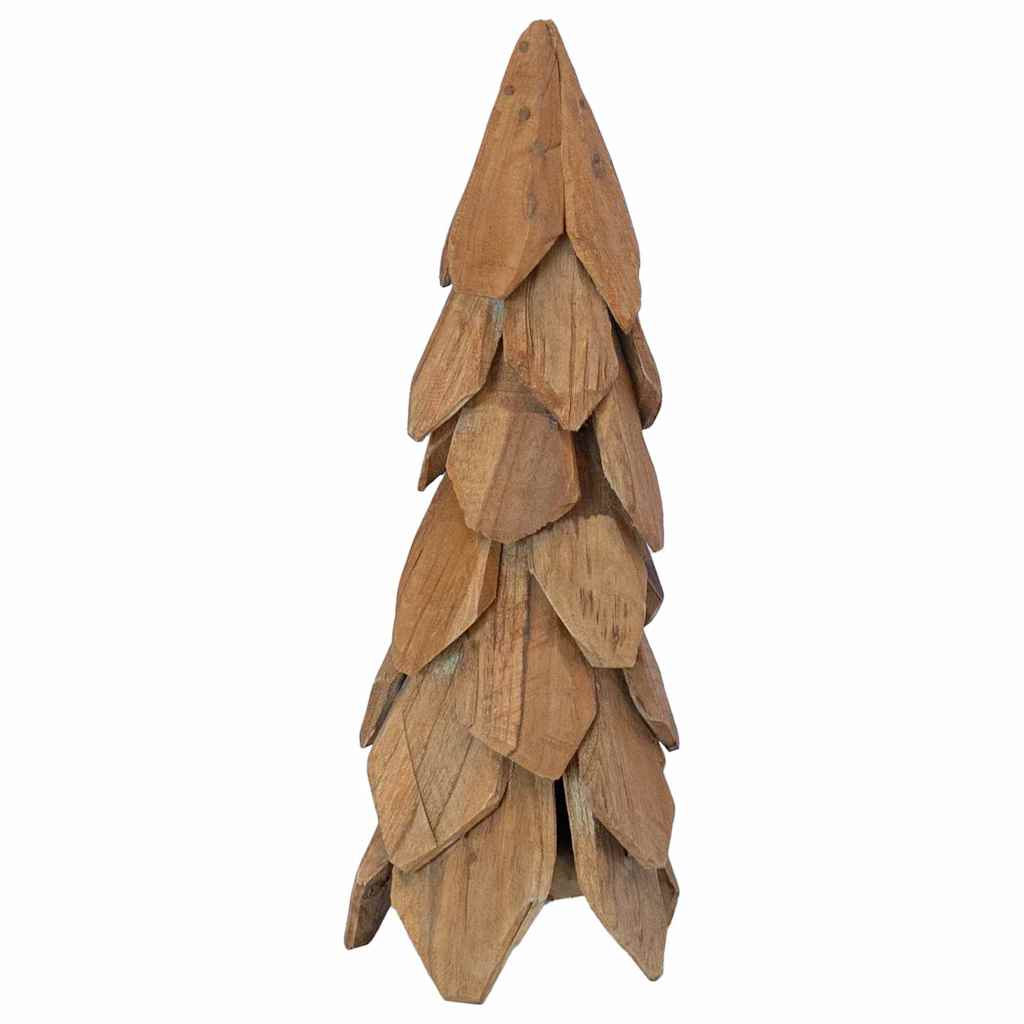 vidaXL Kerstboom met standaard Bruin 50 cm Massief teakhout