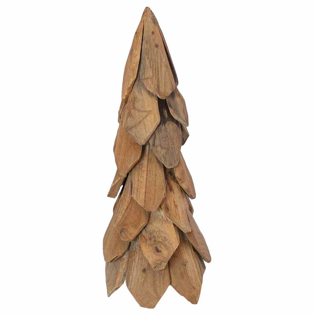 vidaXL Kerstboom met standaard Bruin 50 cm Massief teakhout