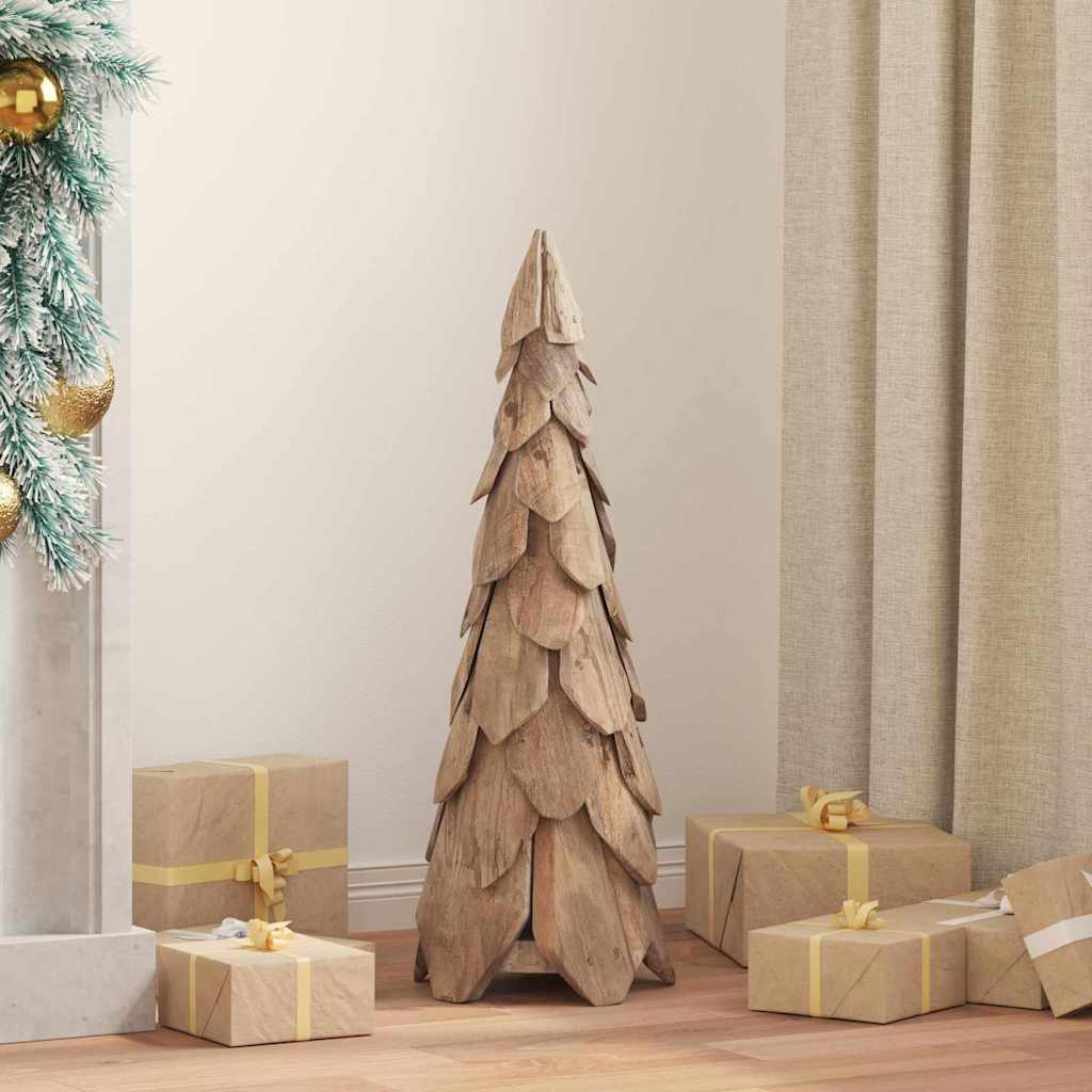 vidaXL Kerstboom met standaard Bruin 50 cm Massief teakhout