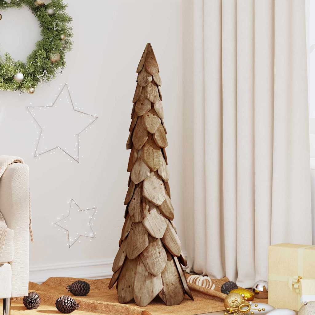 vidaXL Kerstboom met standaard Bruin 50 cm Massief teakhout