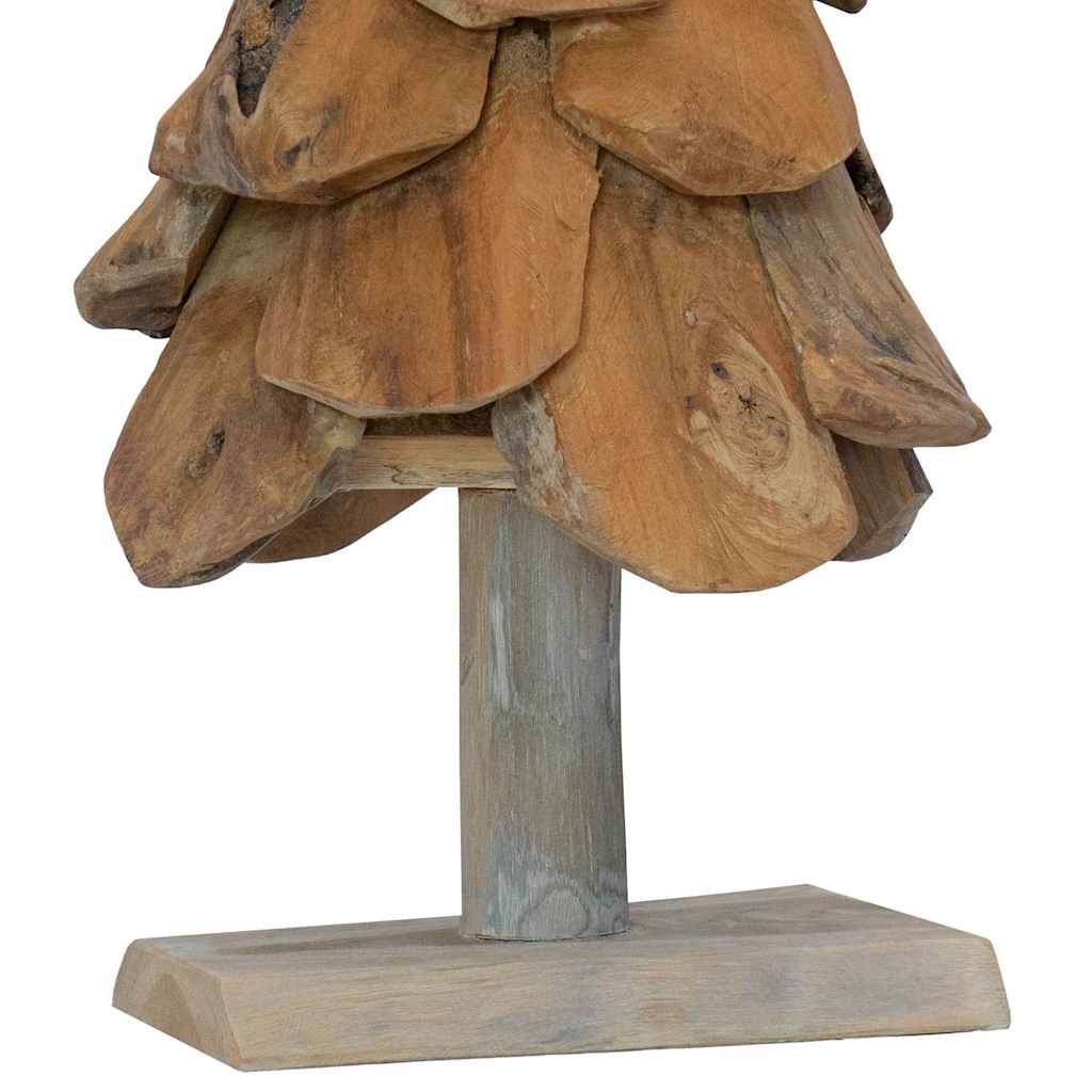 vidaXL Kerstboom met standaard Bruin 60 cm Massief teakhout