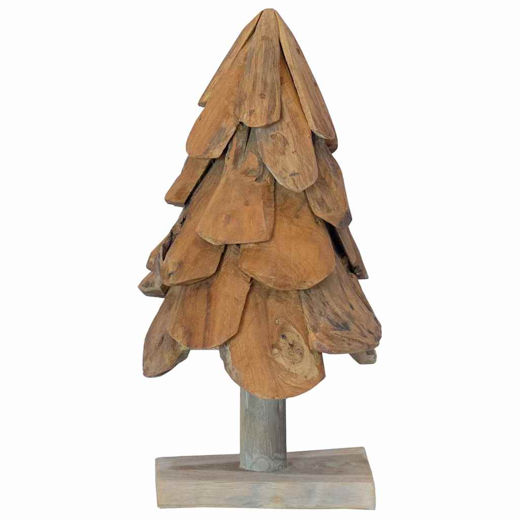 vidaXL Kerstboom met standaard Bruin 60 cm Massief teakhout