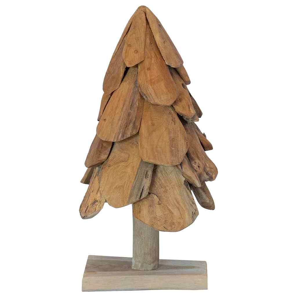 vidaXL Kerstboom met standaard Bruin 60 cm Massief teakhout